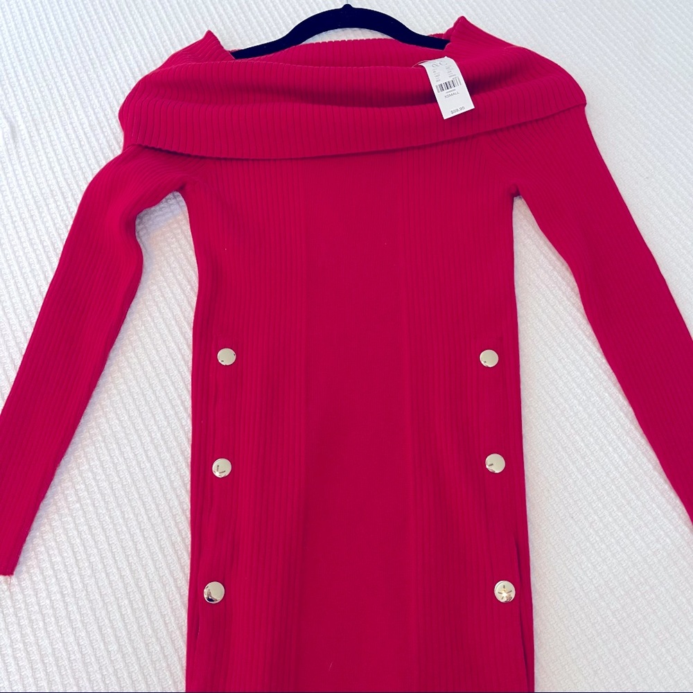 NY&Co Red Cowlneck sweater